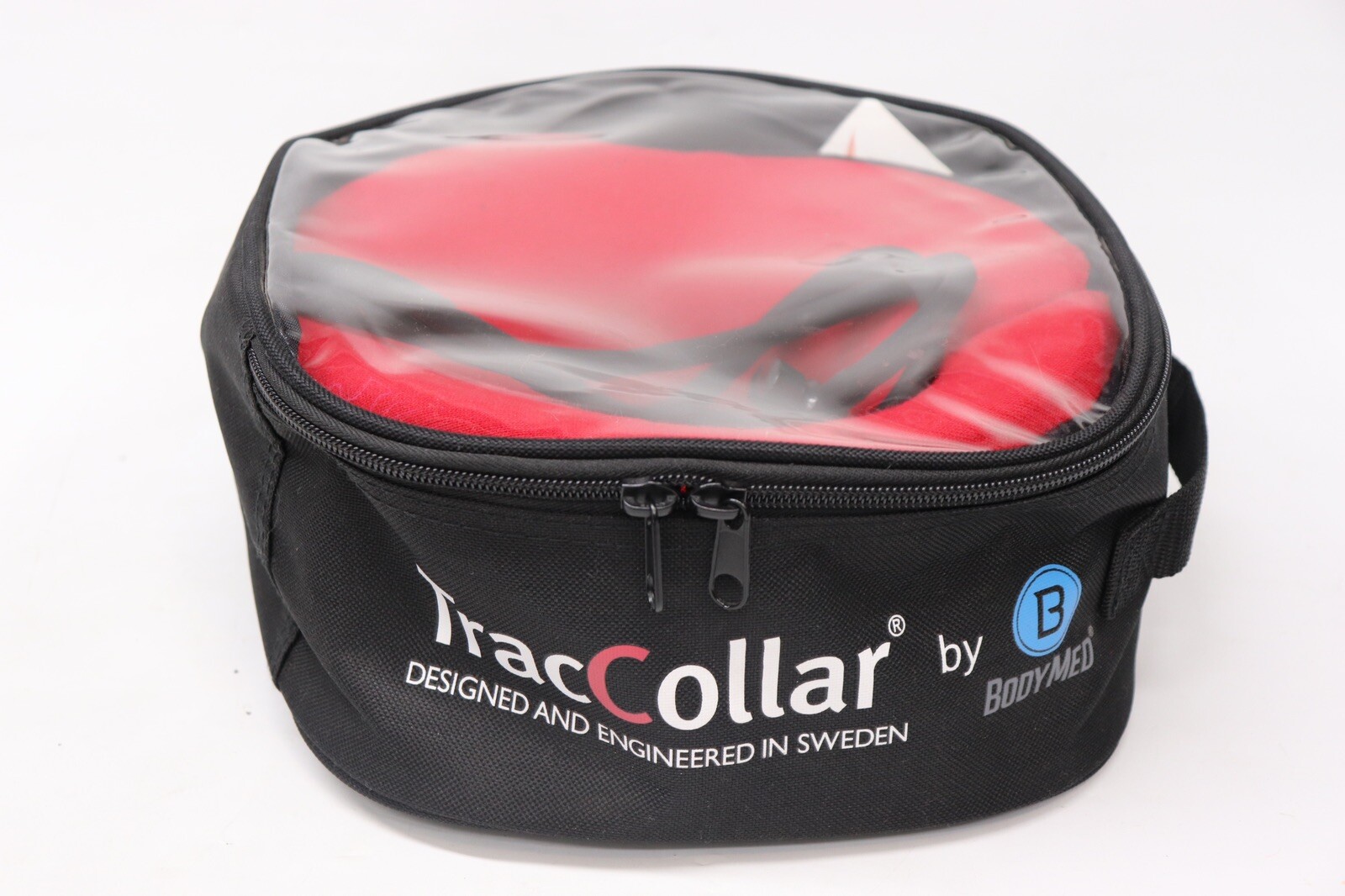 TracCollar Inflatable Neck Traction Device Small/ Medium Red very clean w tags