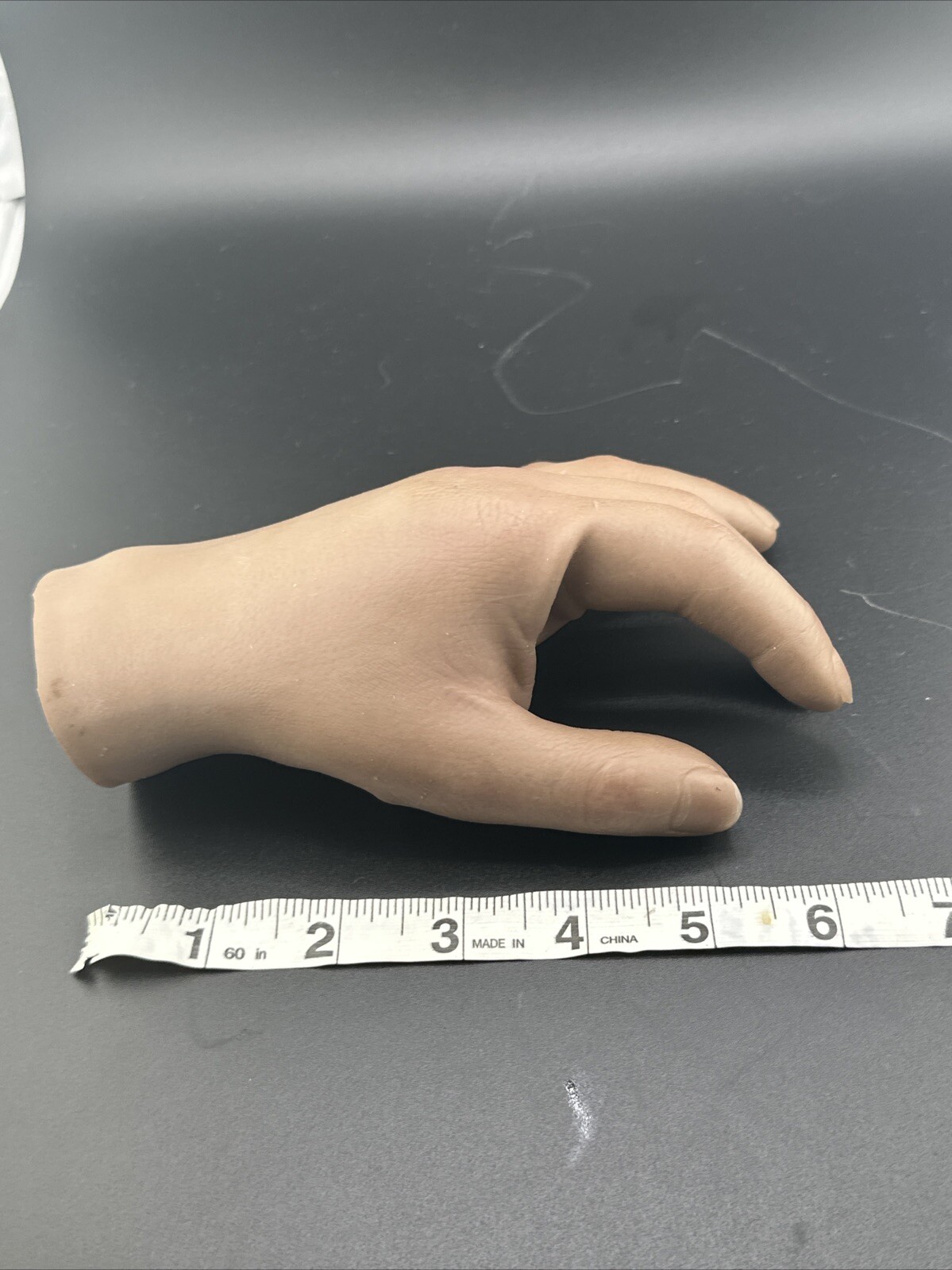Left Brown Prosthetic Cover For Hand. Hand Completely Hollow
