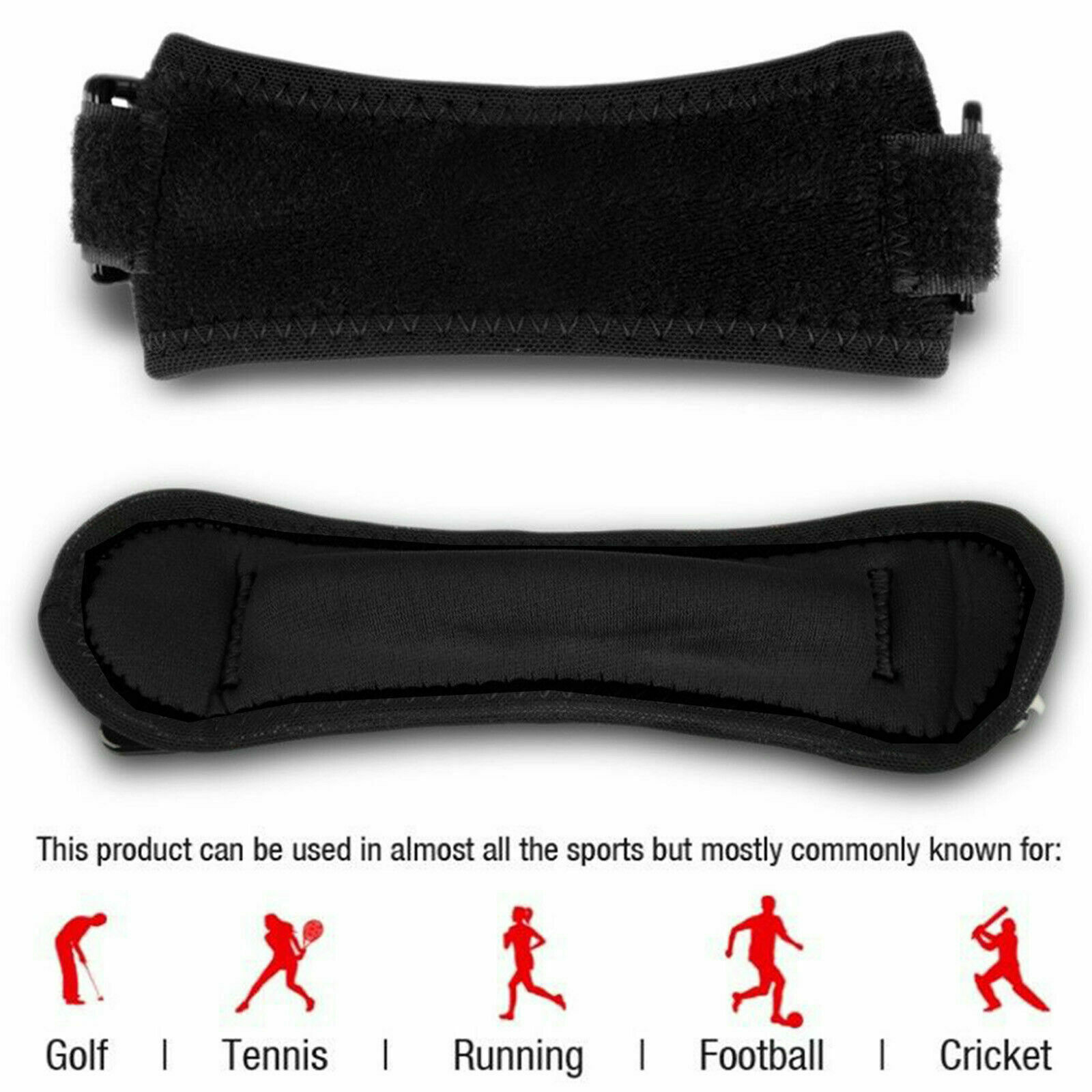 Knee Pain Relief & Patella Stabilizer Knee Strap Brace Support Running Arthritis