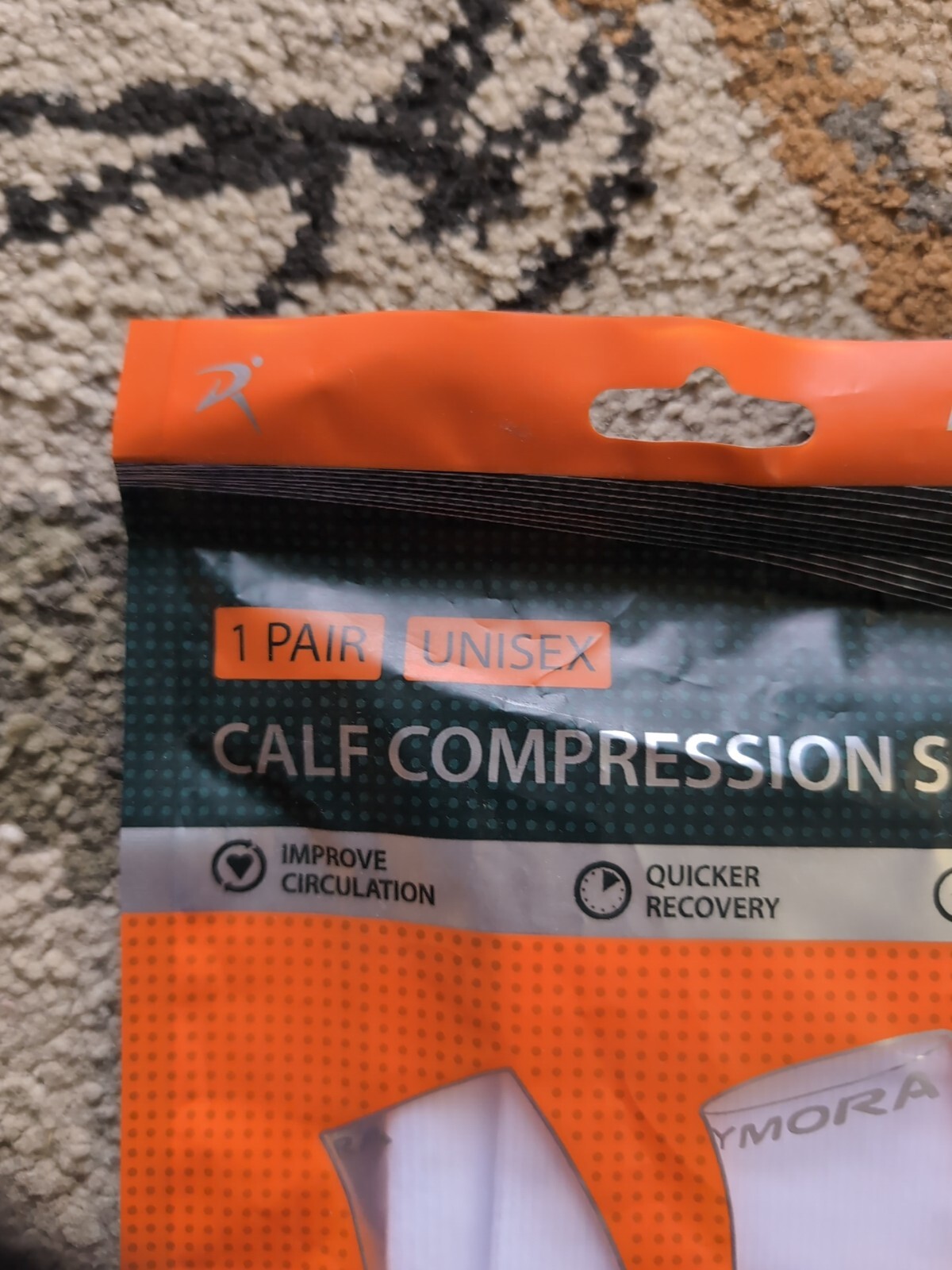 New Size Small Unisex Rymora Calf Compression Sleeves 1 Pair White