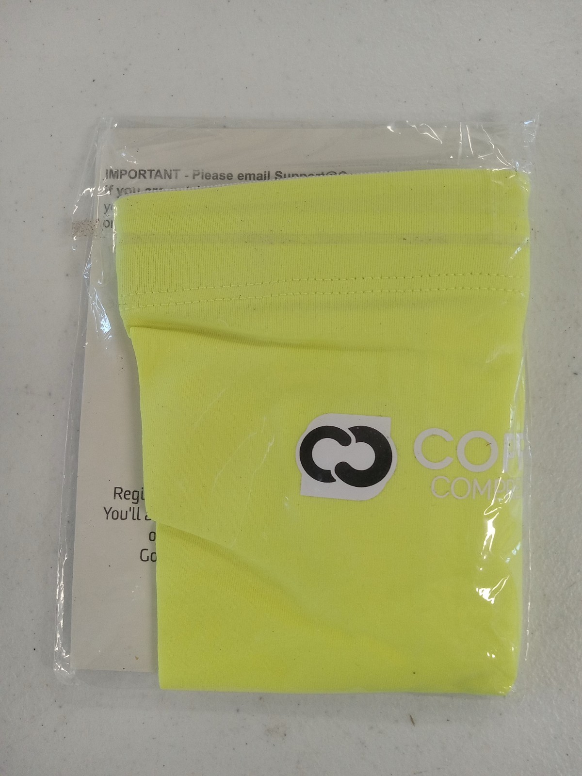 Copper Knee Compression Sleeve Yellow Medium