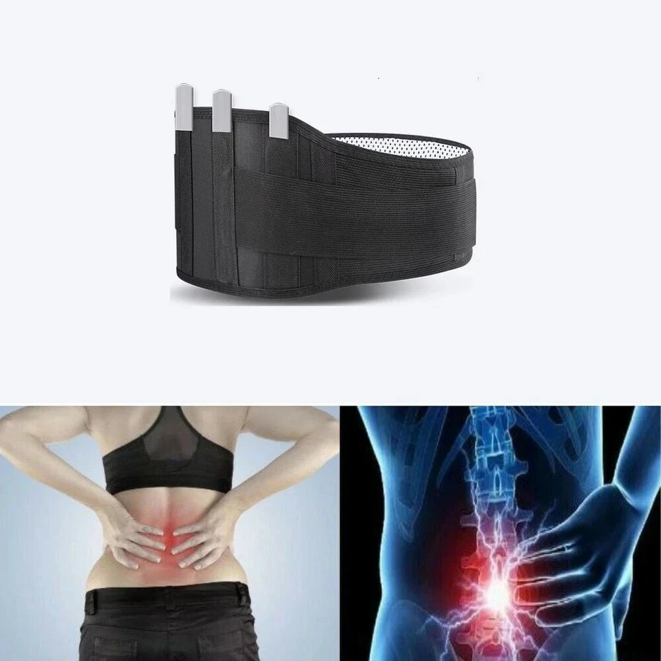 Adjustable Lumbar Support Lower Waist Back Belt Brace Pain Relief For Men Women