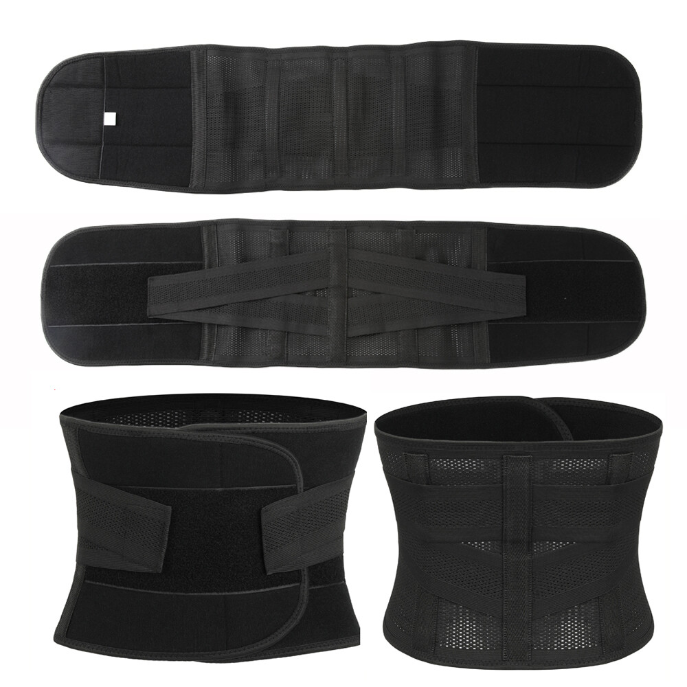 Lower Back Support Brace Lumbar Waist Belt Double Pull Breathable Belt Women Men