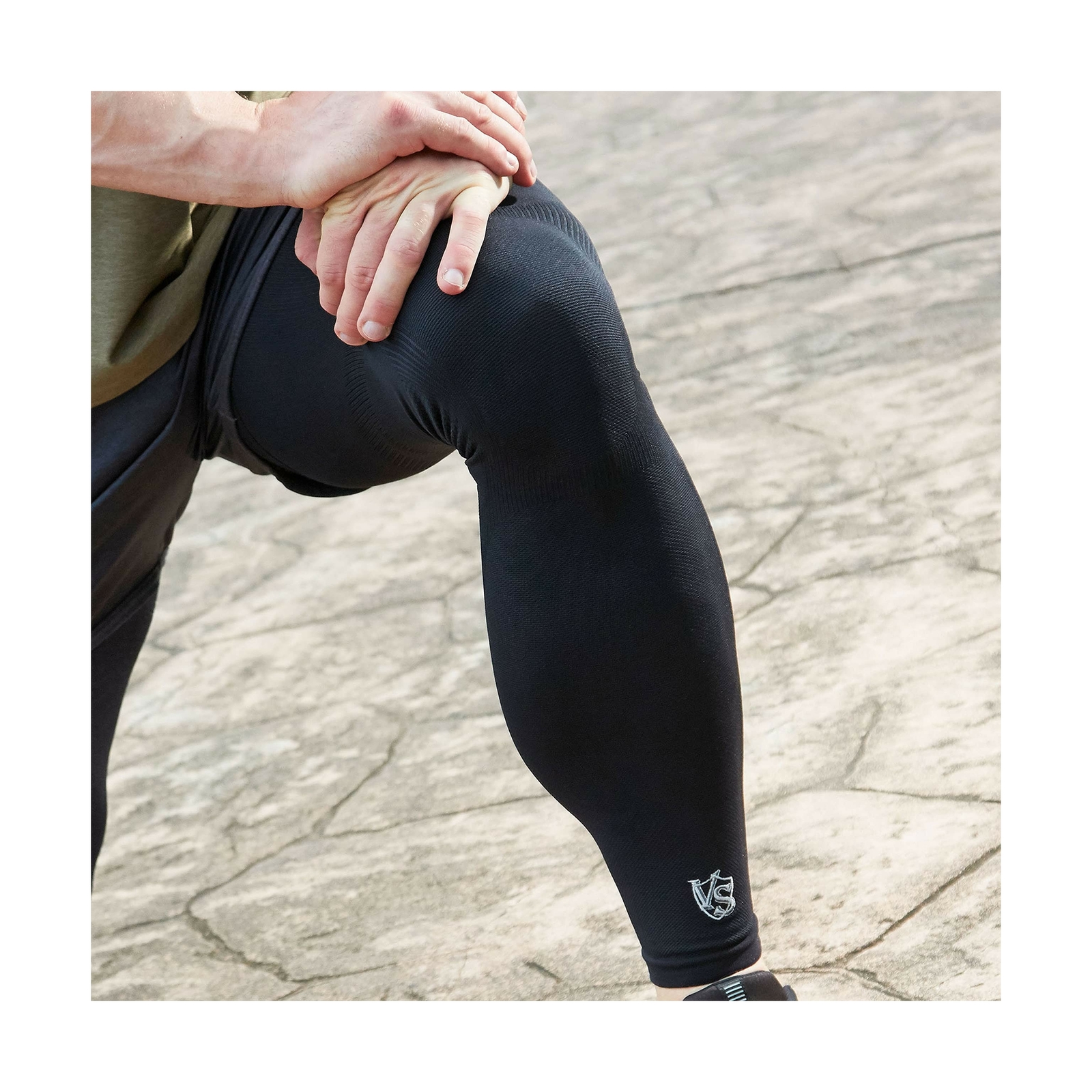 Vital Salveo -Germanium Recovery Compression Sports Full Leg Sleeve Length Th…