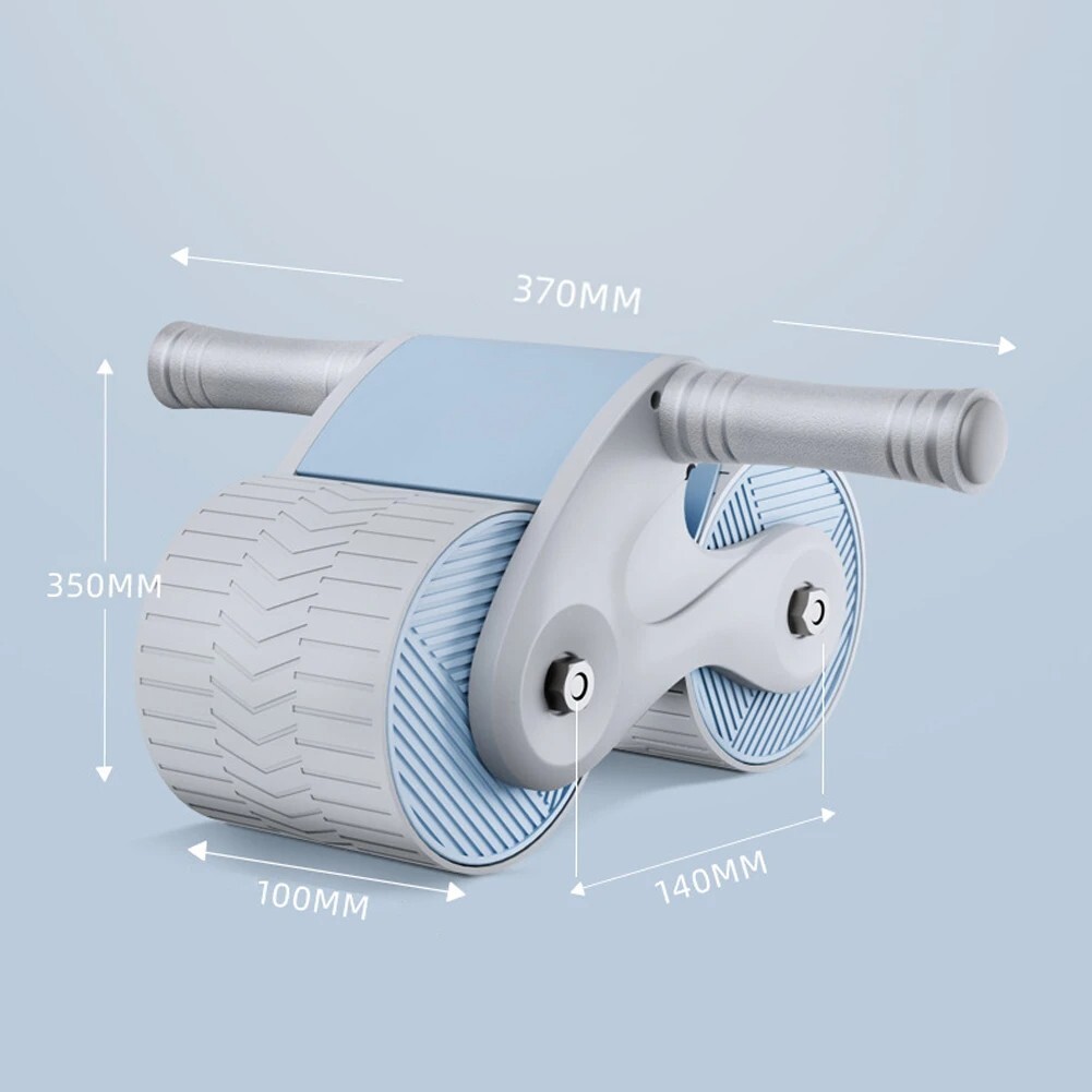 Double Wheel Abdominal Exerciser Women Men Automatic Rebound Ab Wheel Roller 