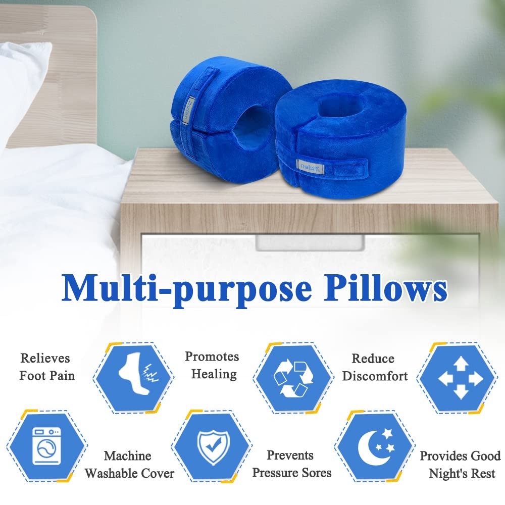 Foot Elevation Pillows Ankle Wedge Foot Support Pillow Heel Protectors for Pr…