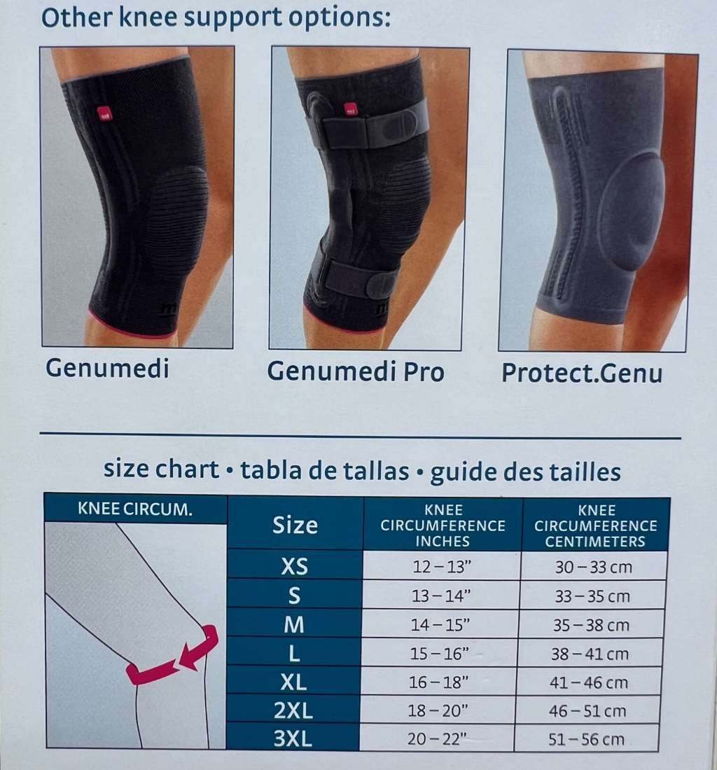 Mediven Hinged Neoprene Knee Brace (Black) 4X-Large