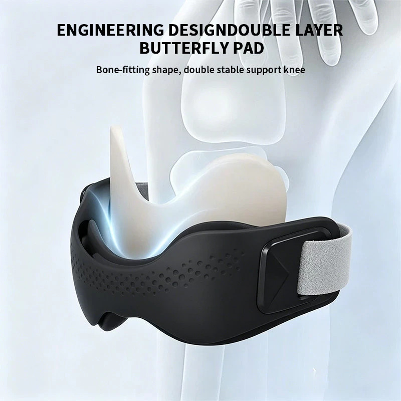 Silicone Patella Knee Strap – 2 Pcs Stabilizer Guard For Sports Activity & Gym