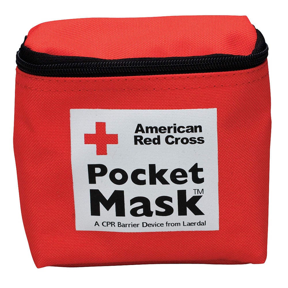FIRST AID ONLY 363015 CPR Pocket Mask,Adult,Red,4 Pieces 36M339