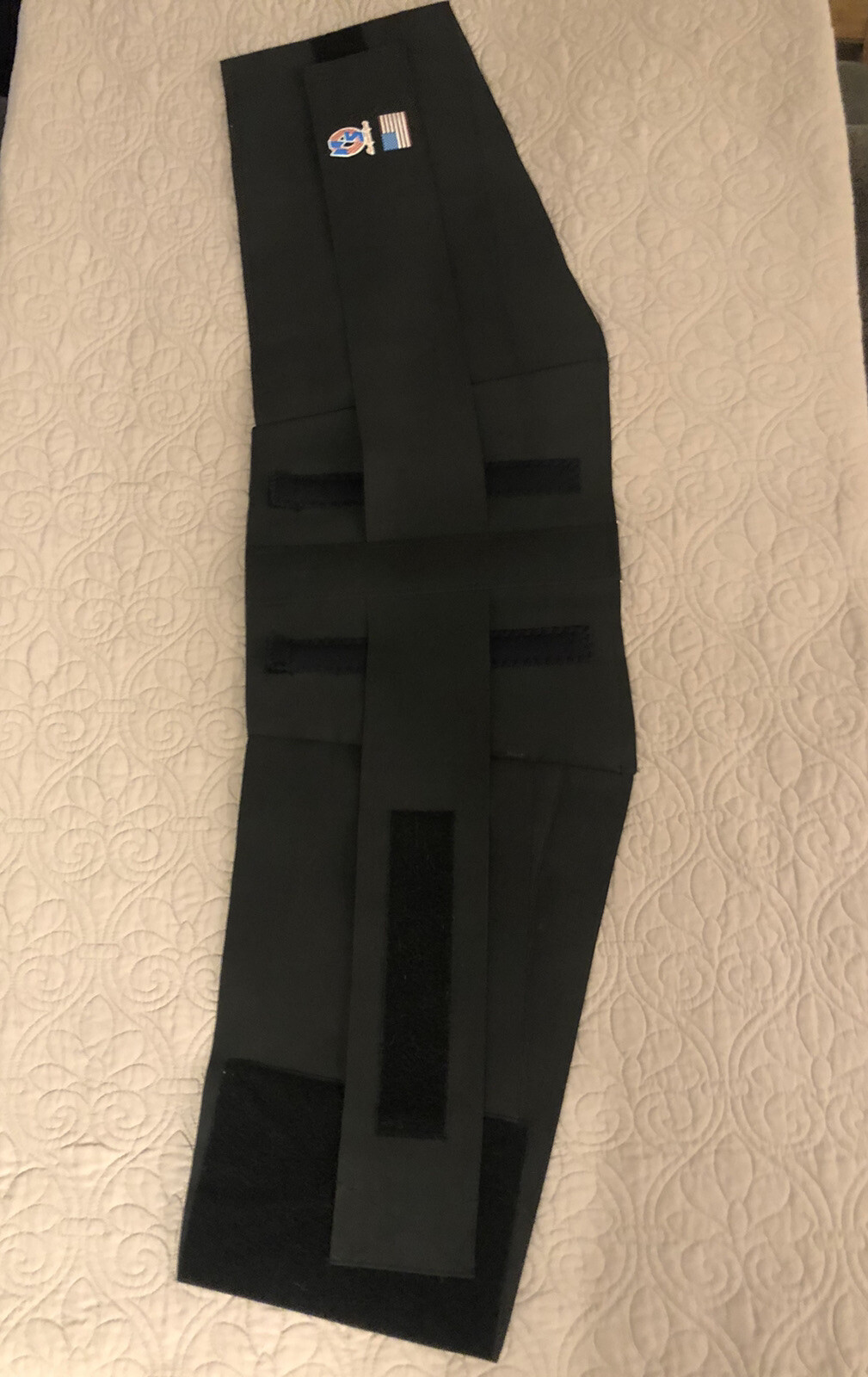 New Options Sports 2XL 12” X 40inch Back Brace Black Side Support Ribs $59