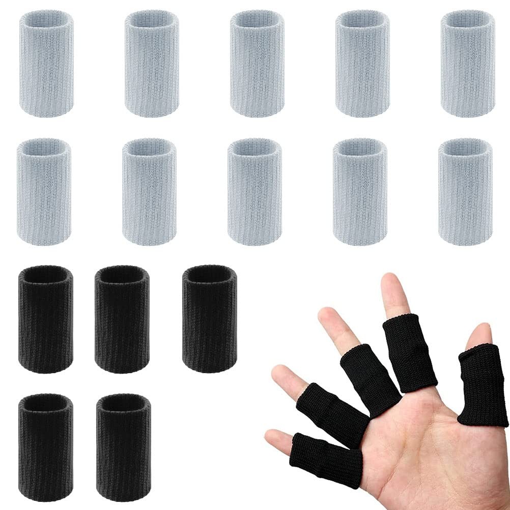 20 Pcs Elastic Thumb Finger Sleeves Protectors for Relieving Pain Arthritis