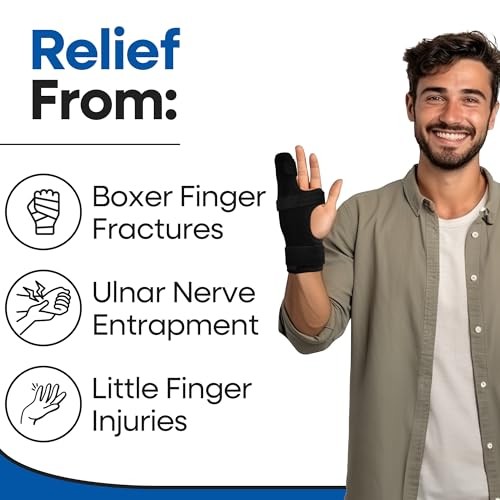 Metacarpal Finger Splint Hand Brace | Little Pinky Finger Splint For Boxer