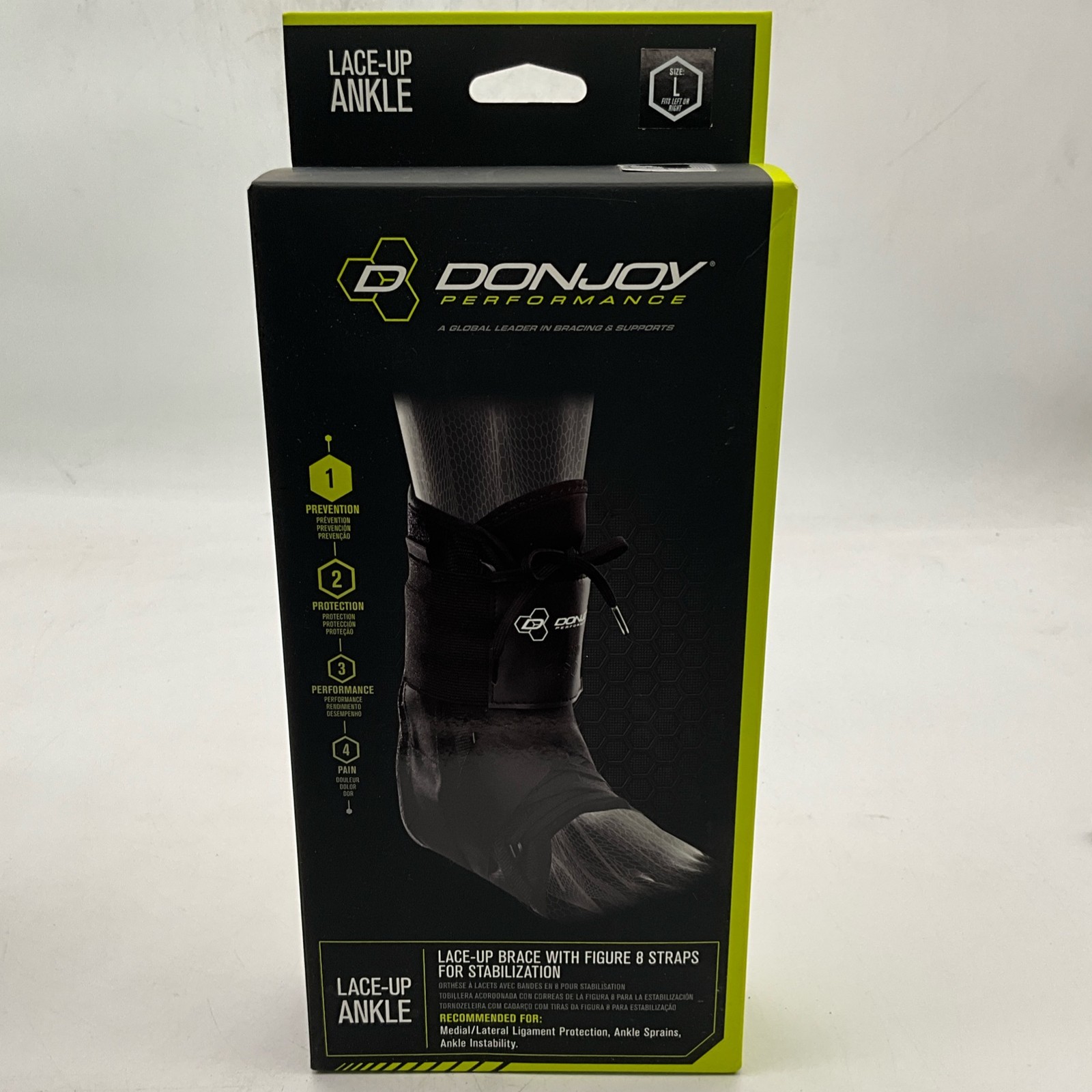 DonJoy Performance Anaform Lace-Up Ankle Brace Large Fits Left &Right New