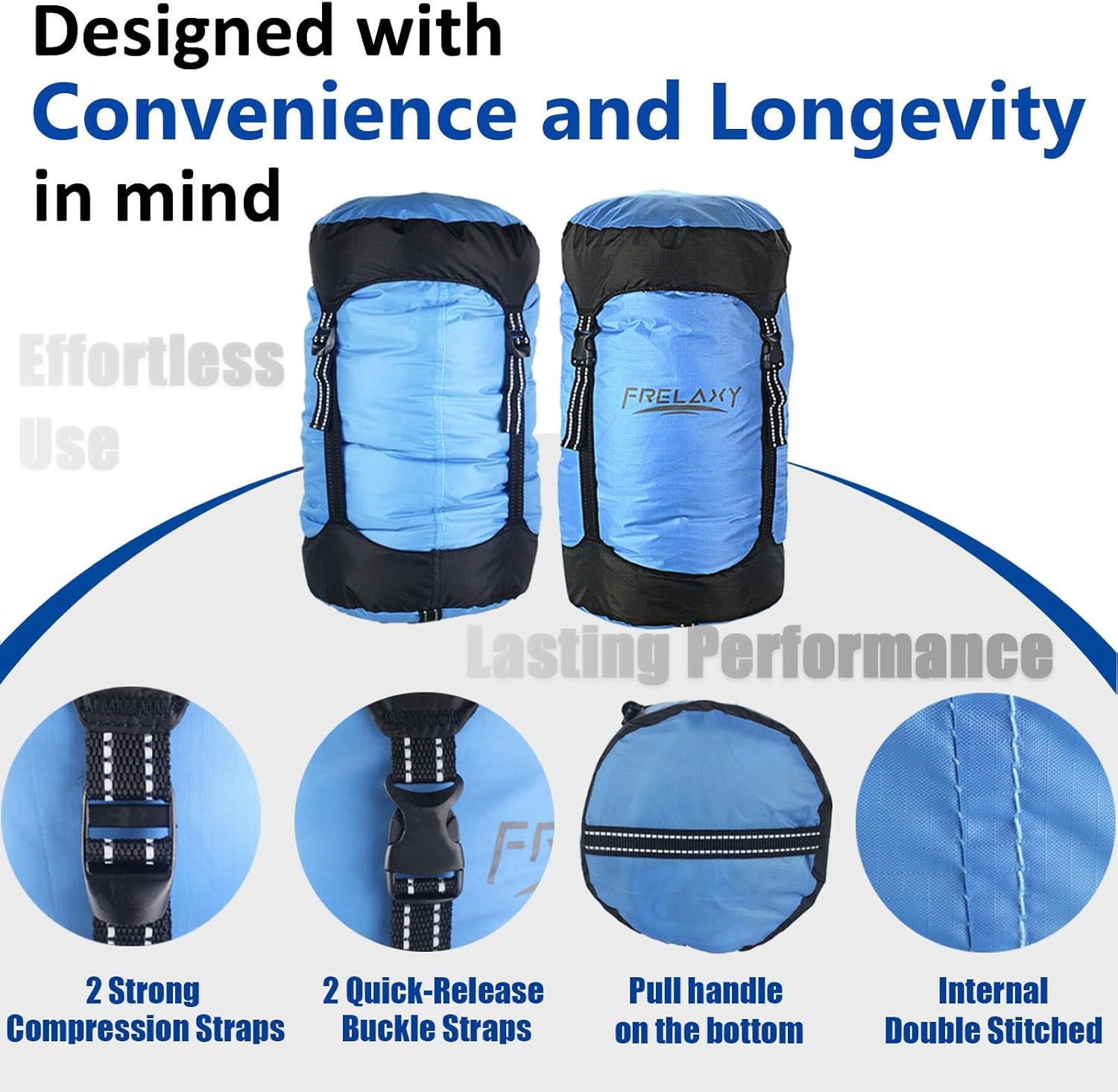 Compression Sack, 40% More Storage! 11L/18L/30L/45L/52L Compression Stuff Sack,
