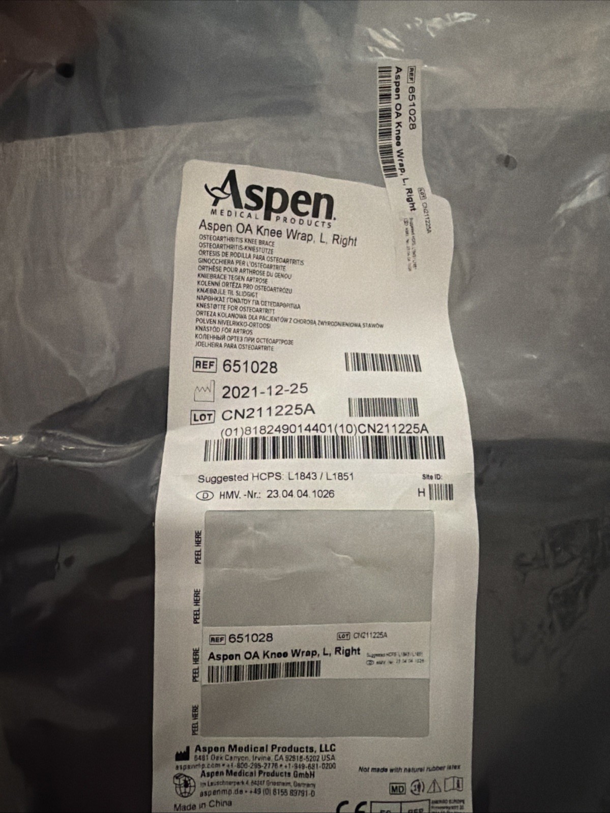 Aspen OA Knee Wrap – Targeted Support for Knee Pain Relief