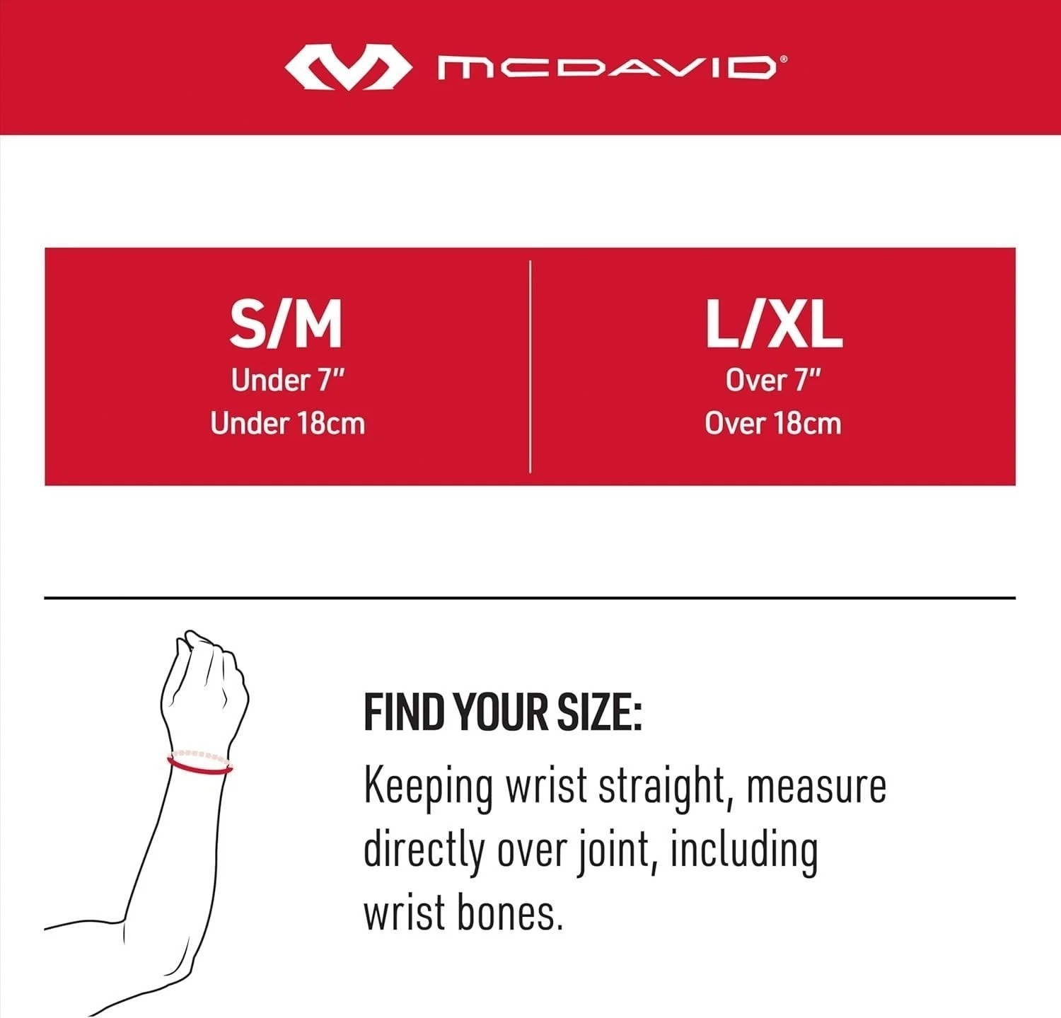 McDavid Wrist Brace, Adjustable Wrist Guard Support Prevent Work Injuries