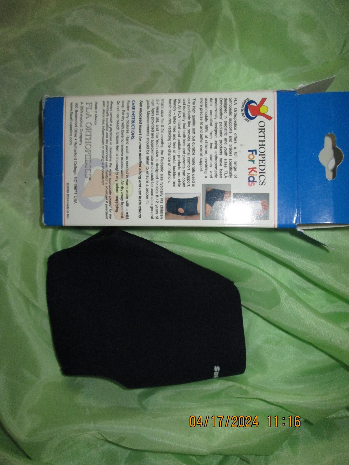 Pediatric & Youth Neoprene Ankle Support Sleeve Brace, FLA Youth