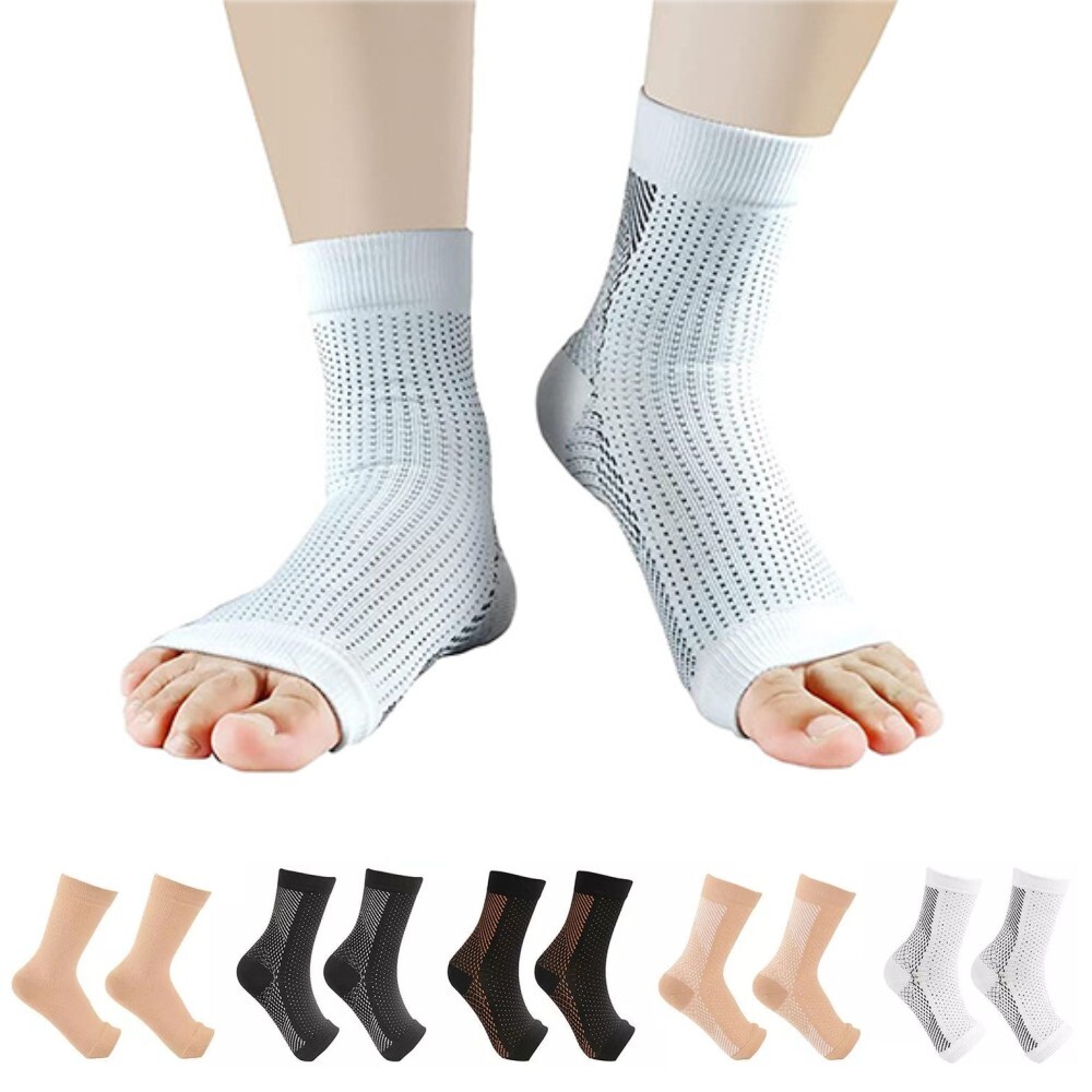 3 Pairs, XL Size, Compression Socks Foot Sleeves for Sport Arthritis Pain Relief