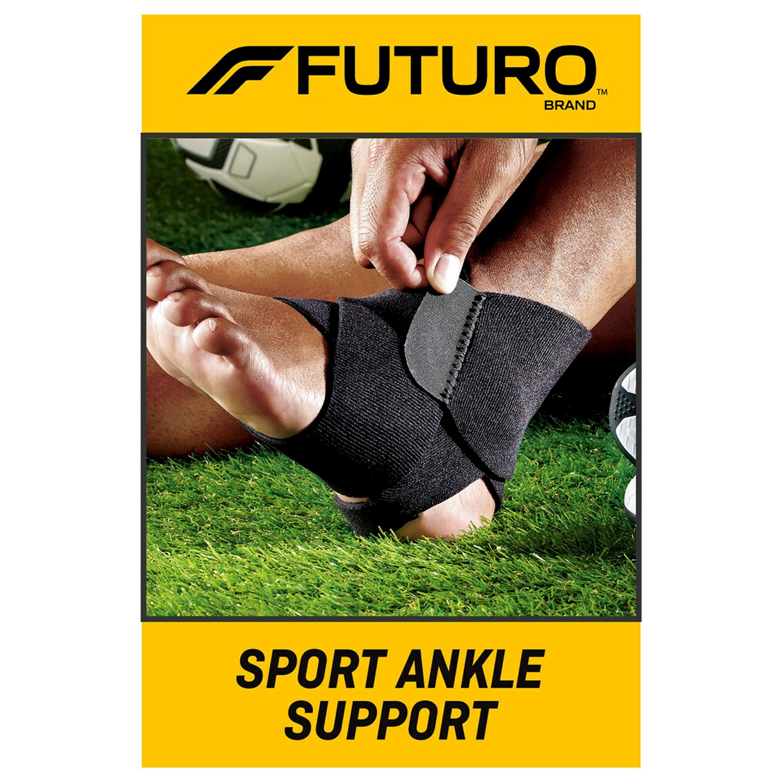 FUTURO Sport Ankle Support, Adjustable 1 Count (Pack of 1), Black