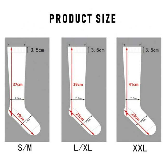 3PK Copper Compression Socks Support Hose Varicose Vein Edema Gradient Pressure