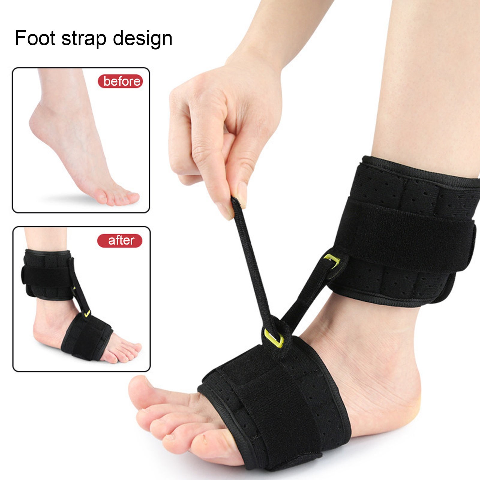 1 Kids AFO Drop Foot Brace Adjustable Design Improve Walking Gait