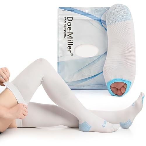 TED Hose Thigh High Anti Embolism Stockings for Women & Men, Large (1 Pair)