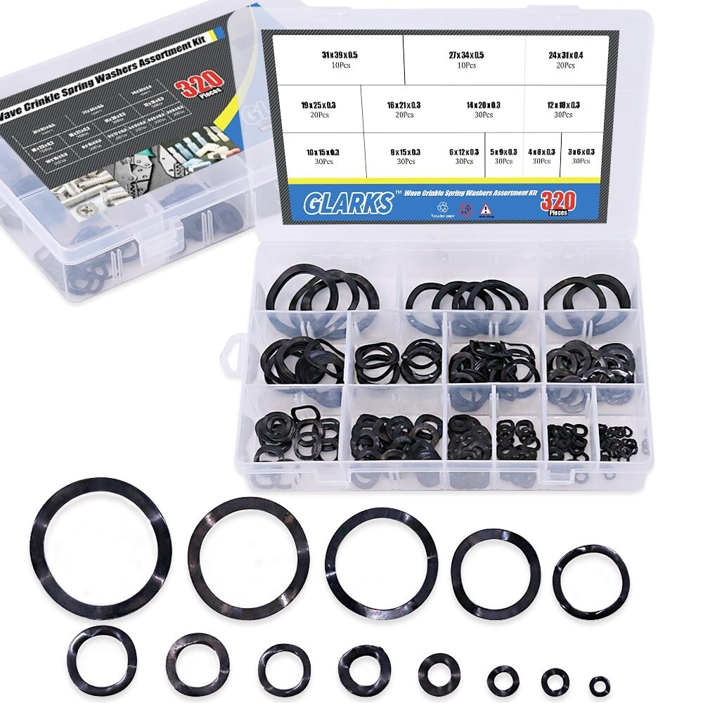 Comprehensive 320Pc Carbon Steel Washer Set – Ideal for Fastening Applications