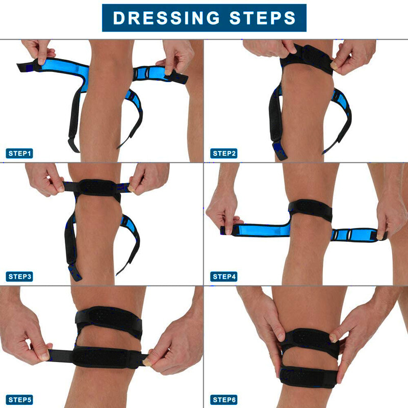 Patella Brace Knee Support Stabilizer Strap Band Sports Joint Relief Tendon Pain
