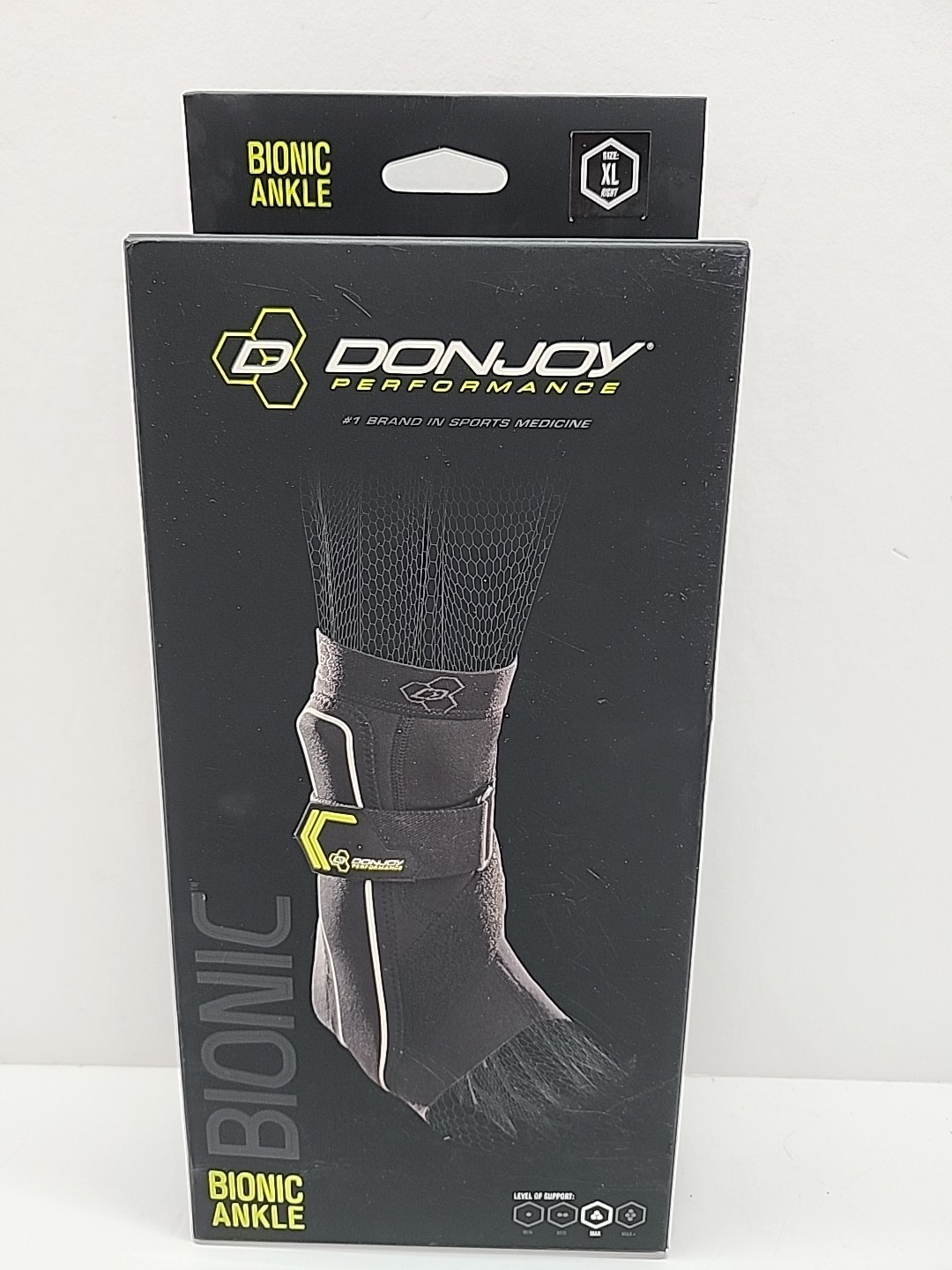 NEW DONJOY PERFORMANCE BIONIC ANKLE MAX STABILIZING SUPPORT BRACE RIGHT Sz XL