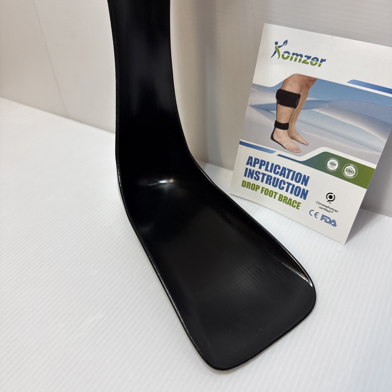 Komzer AFO Drop Foot Brace Ankle Foot Orthosis Support XL – Left Foot