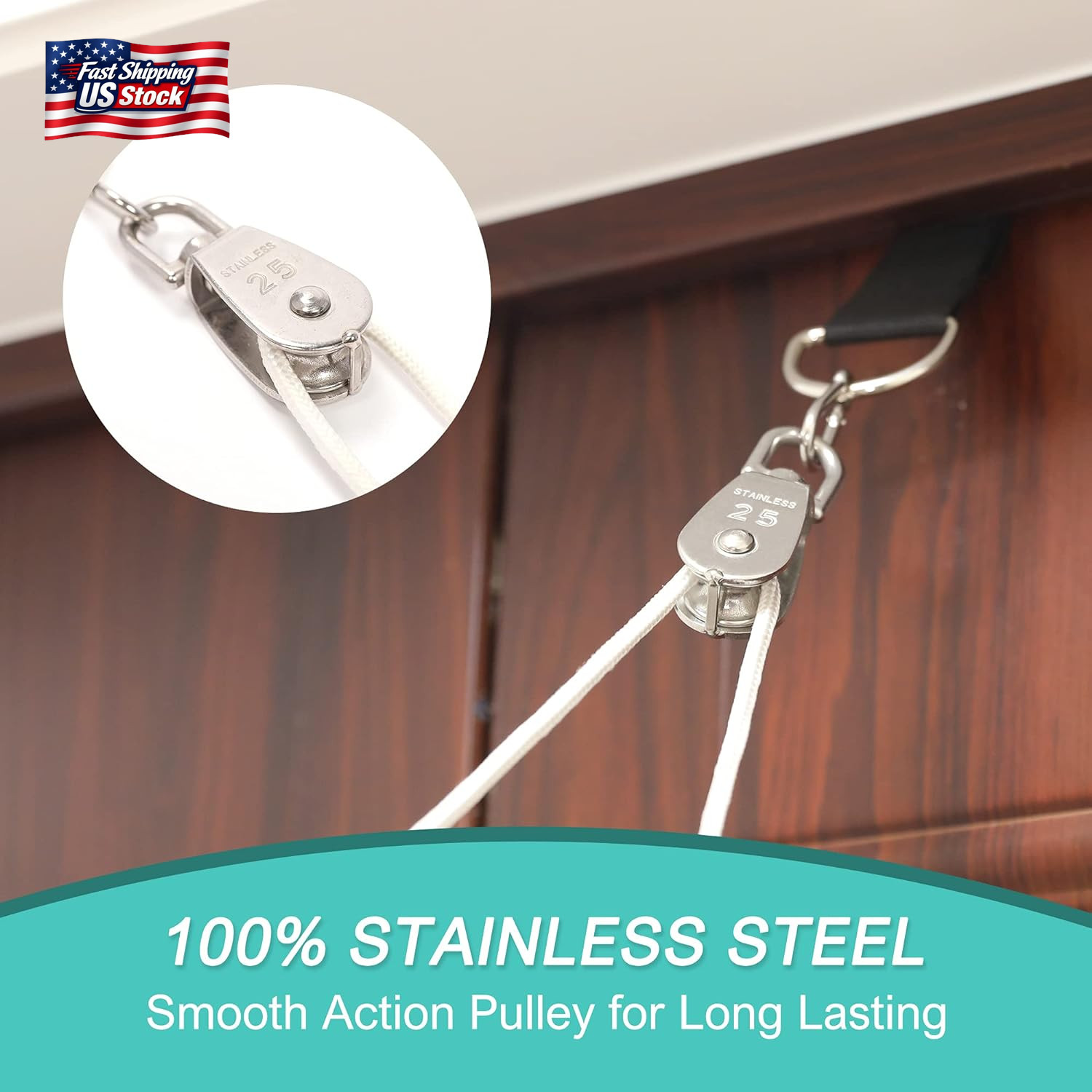 Shoulder Pulley, over the Door Pulley System for Shoulder Rehab, Shoulder Exerci