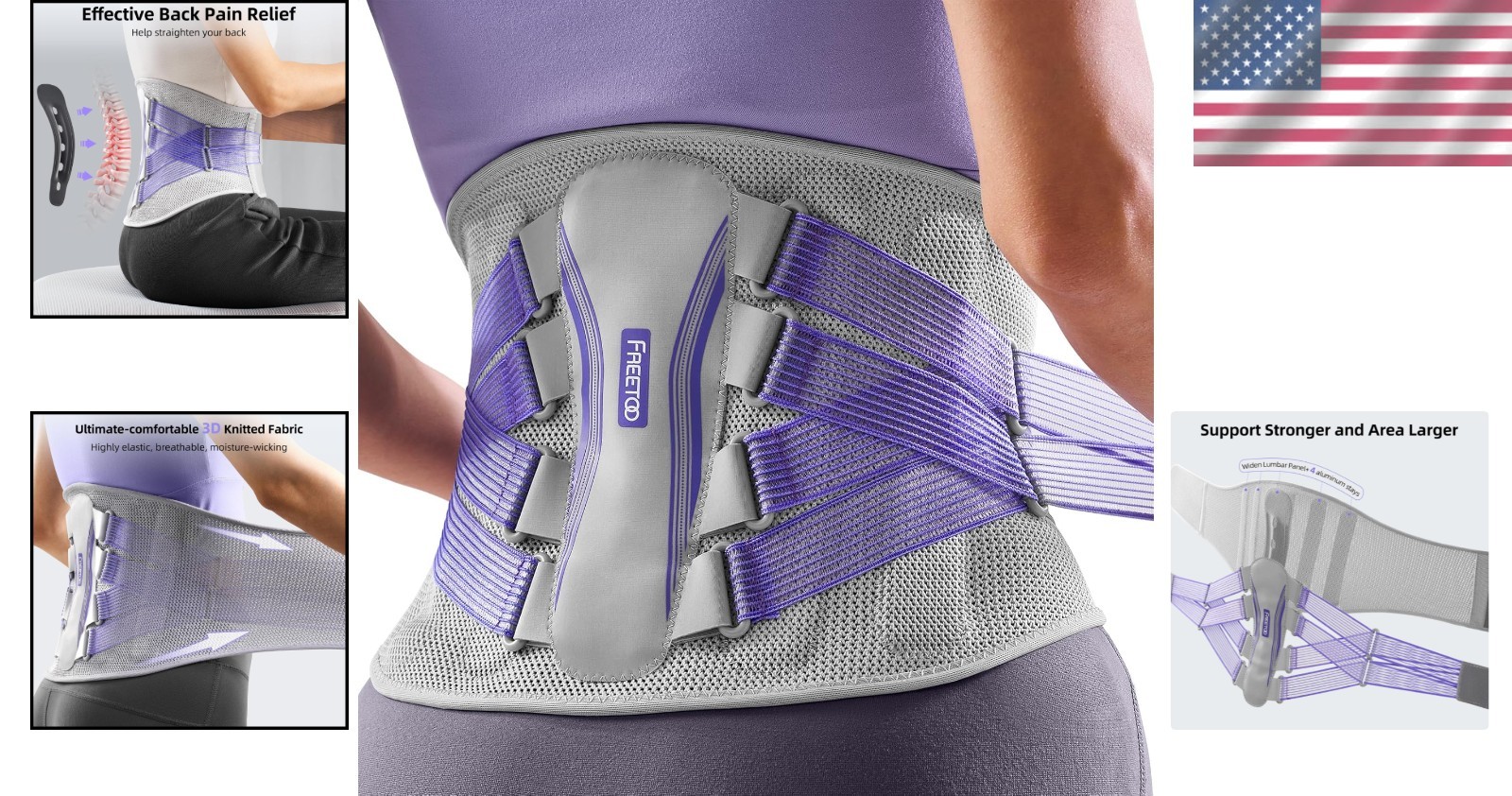 Breathable Lumbar Support Belt for Herniated Disc & Sciatica – Comfortable Fit
