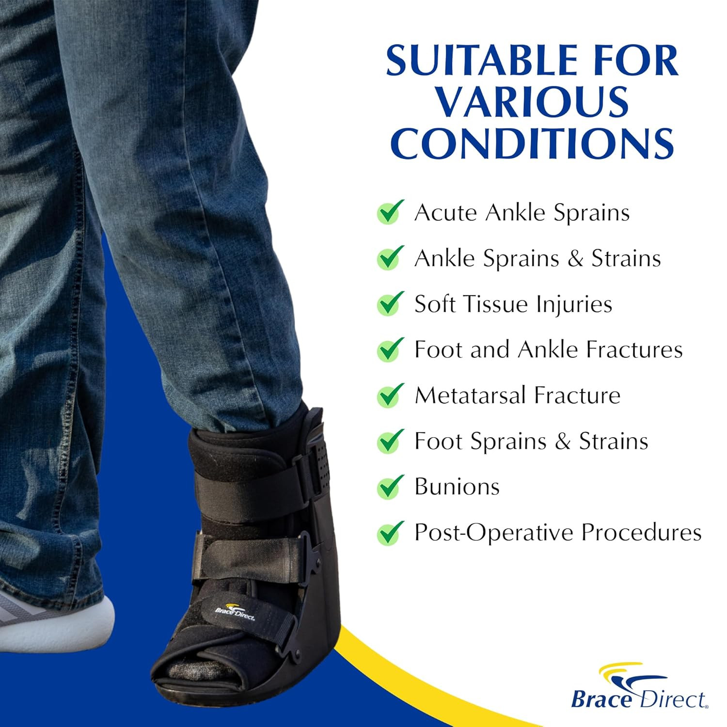 Lightweight CAM Walker Boot for Foot & Ankle Injuries – Doctor Recommended
