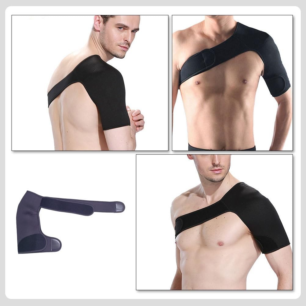 Healvian Professional Shoulder Support Strap Portable Fixing 66X24X1CM, Black