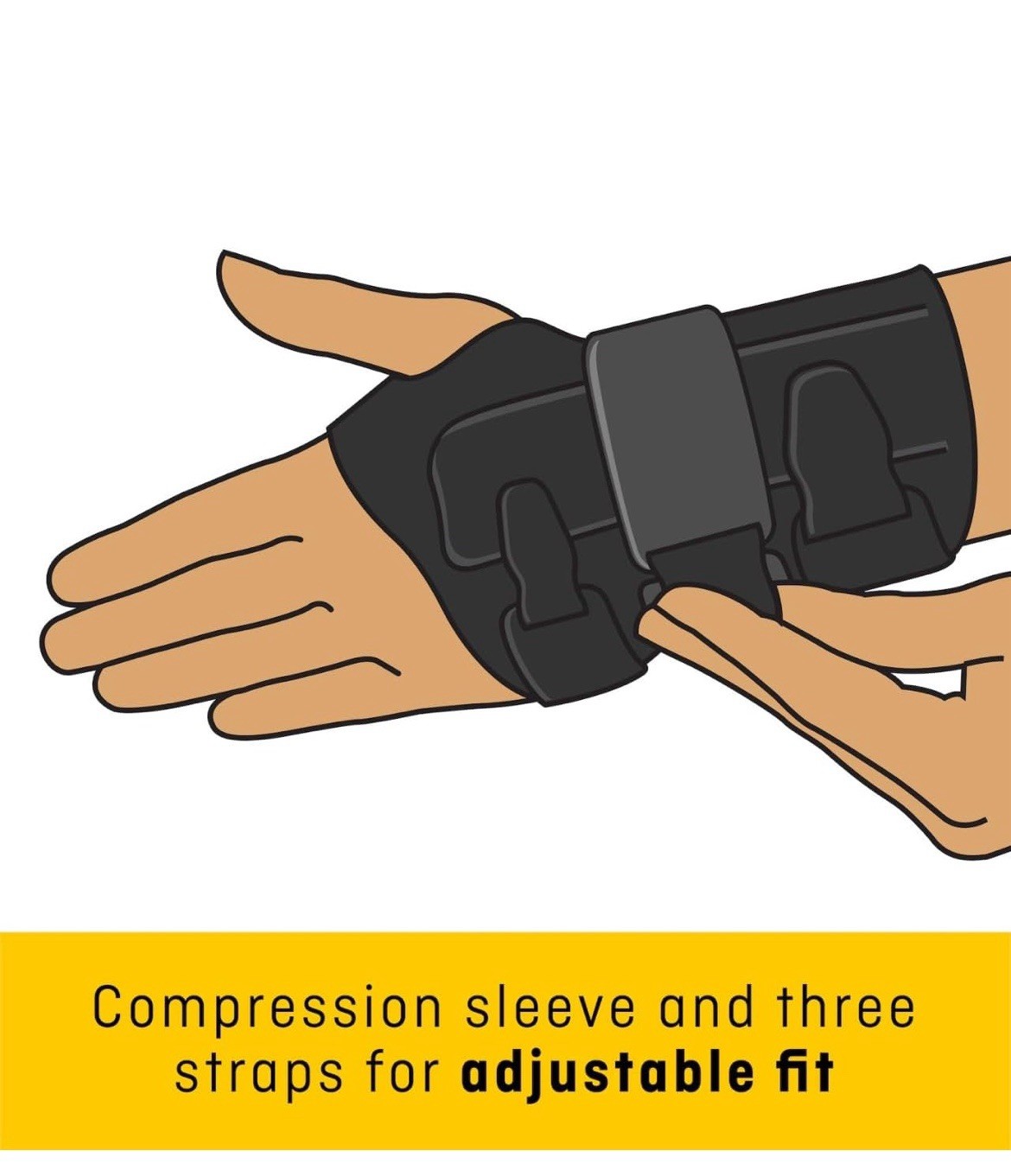 FUTURO Compression Stabilizing Wrist Brace Left Hand L/XL Large Extra Large New