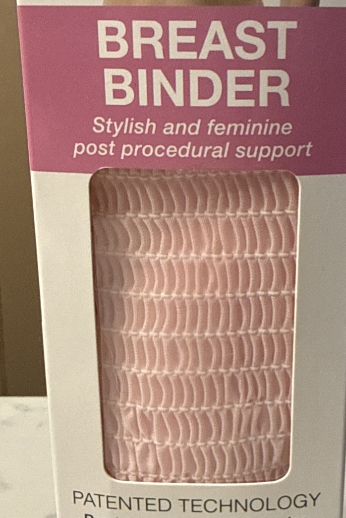 Expand-A-Band Medical Lined Breast Binder Large Pink Lined New in Box