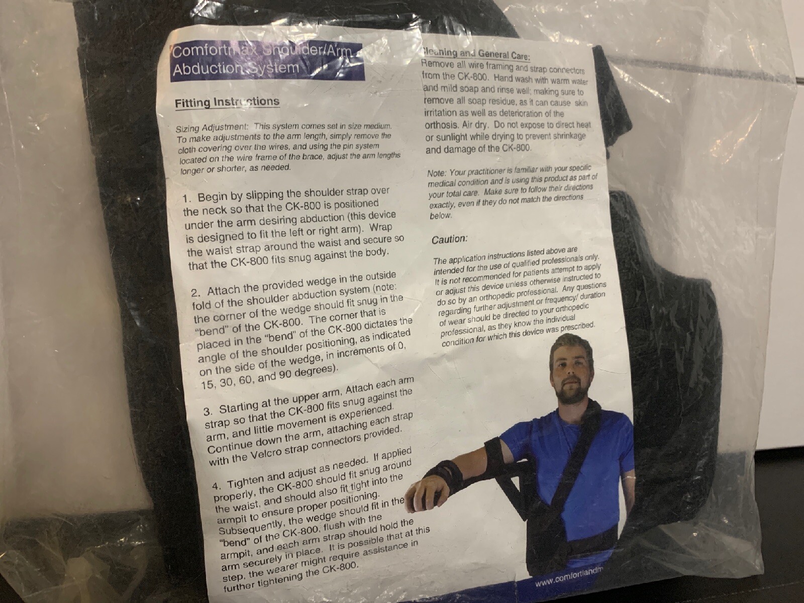 Comfortmax Shoulder Arm Abduction System CK-800 Universal and Adjustable Sizing