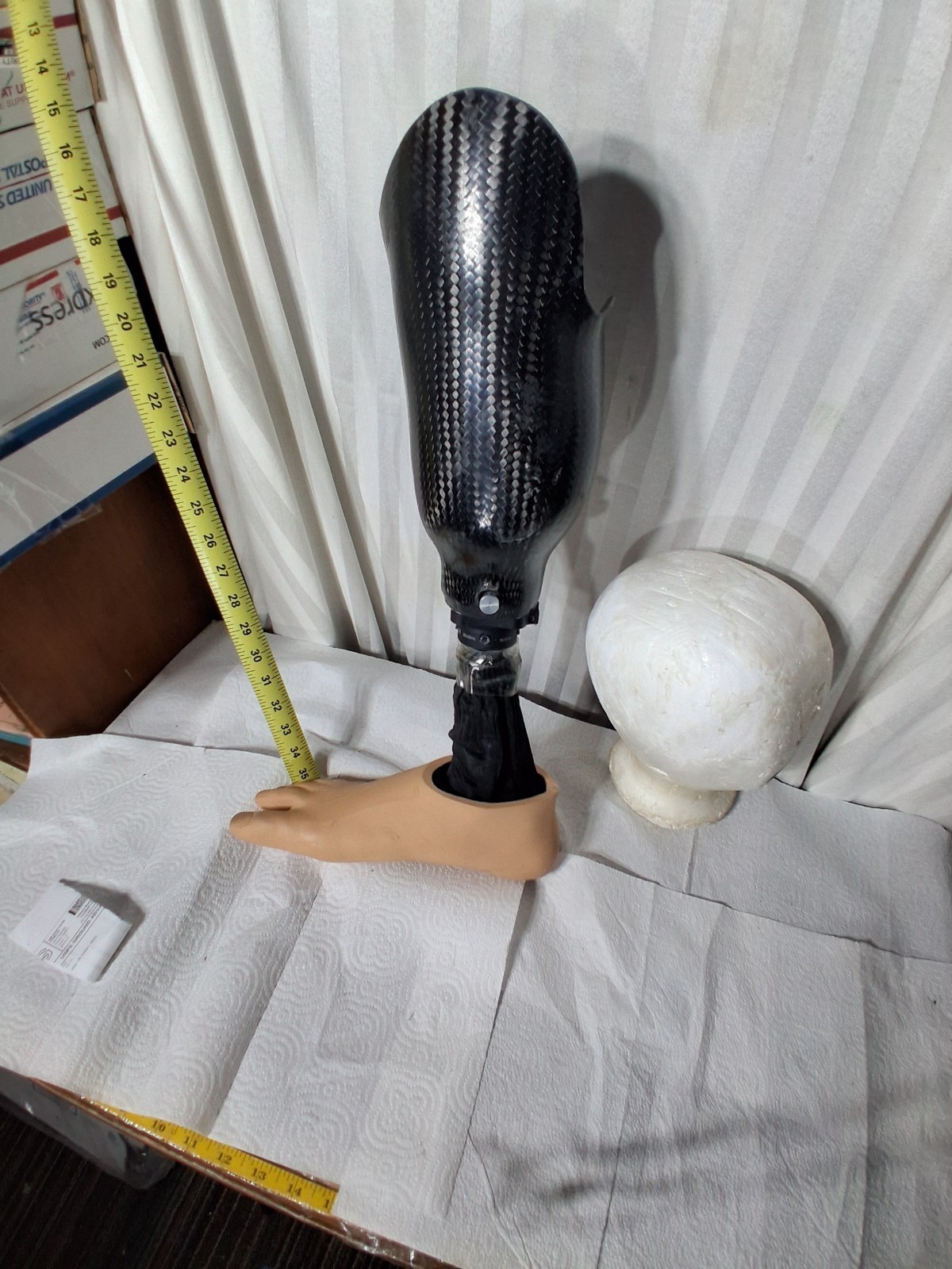 True life Aaa225 Right Leg Prosthetic Past The Knee Artificial Carbon Fiber B49
