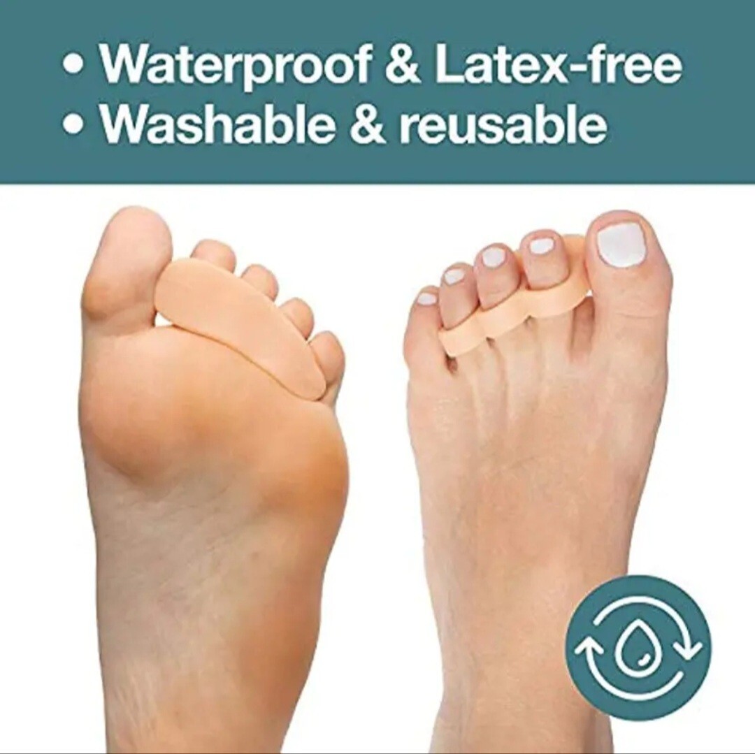 2pcs Hammertoe Corrector Gel Toe Straighteners RealignBent Crooked Curled Toes
