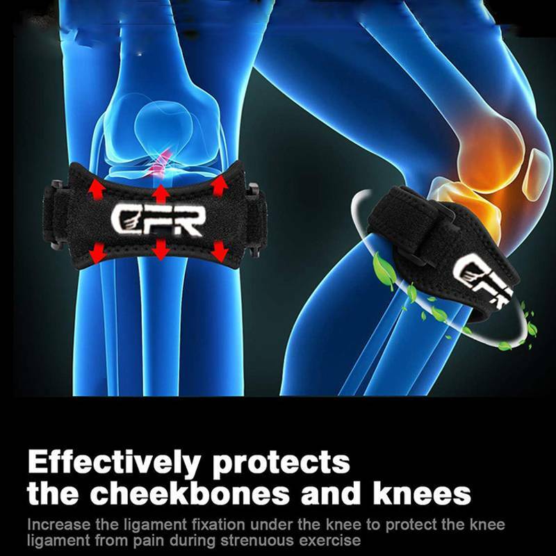 Knee Support Patella Stabilizer Strap Band Tendon Brace Pain Sports Gym Joint BM