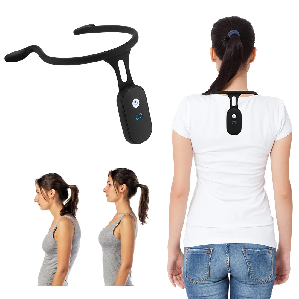 Smart Posture Reminder Device Wearable Slouch Alert Vibration Sensor Adults Kids