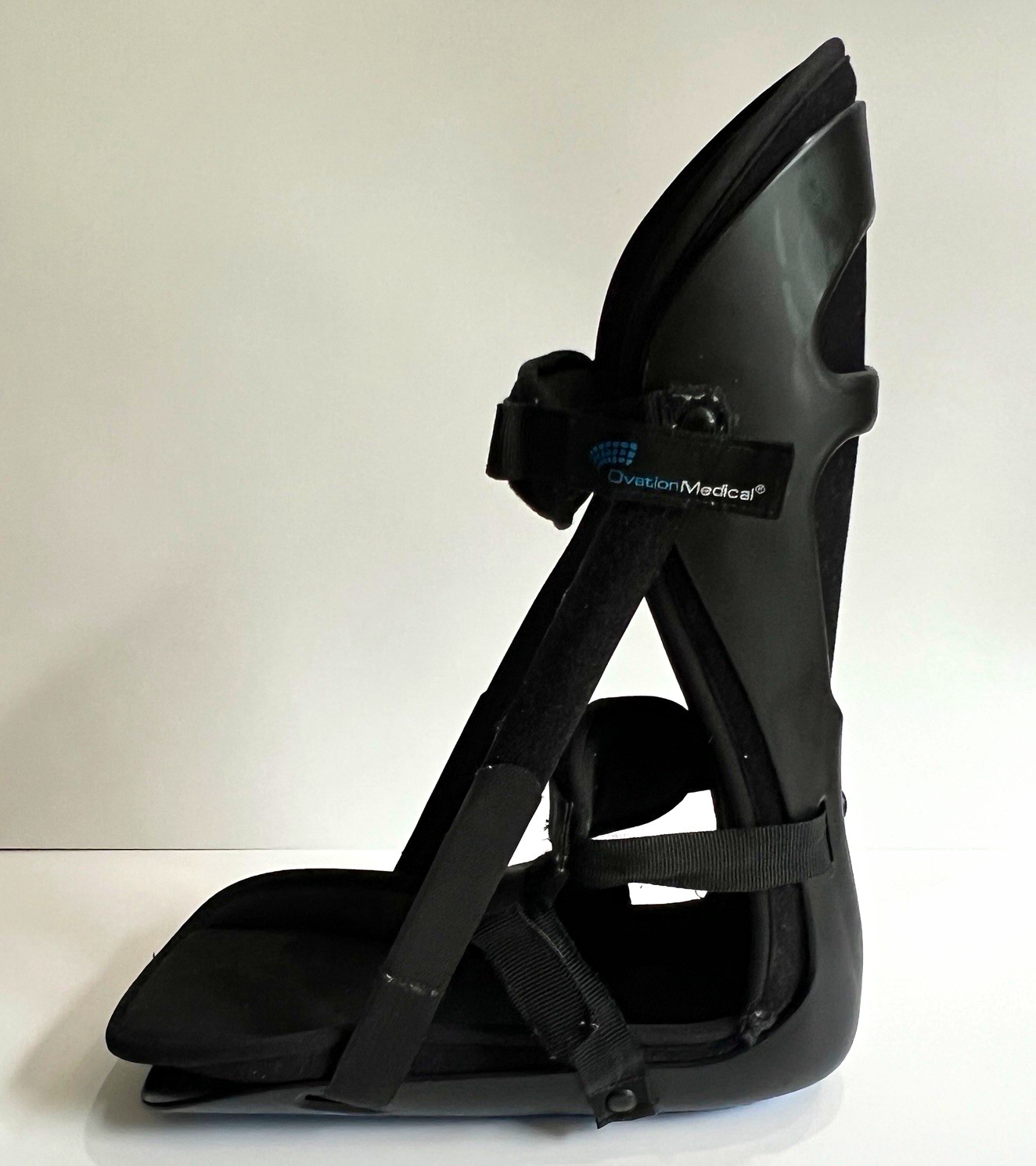 Ovation Medical – Adjustable Boot Foot/Ankle Immobilizer Black L