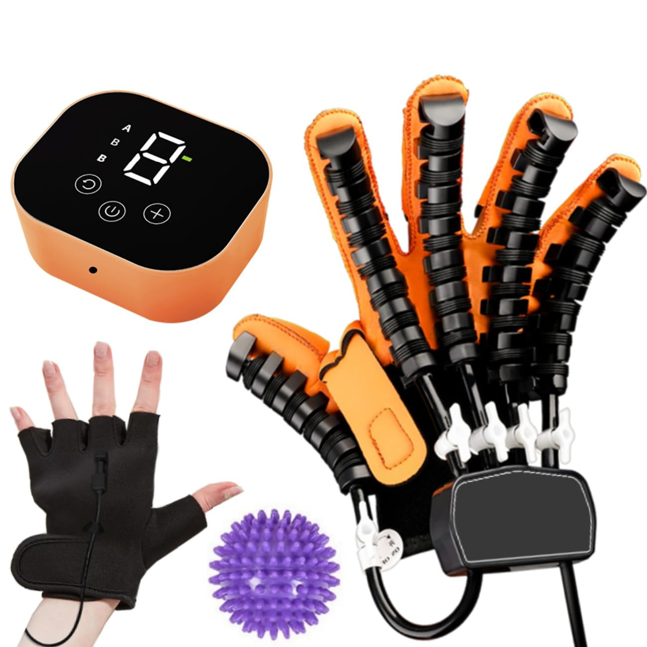 Stroke Recovery Robot Glove – Adjustable Strength for Left Hand Hemiplegia