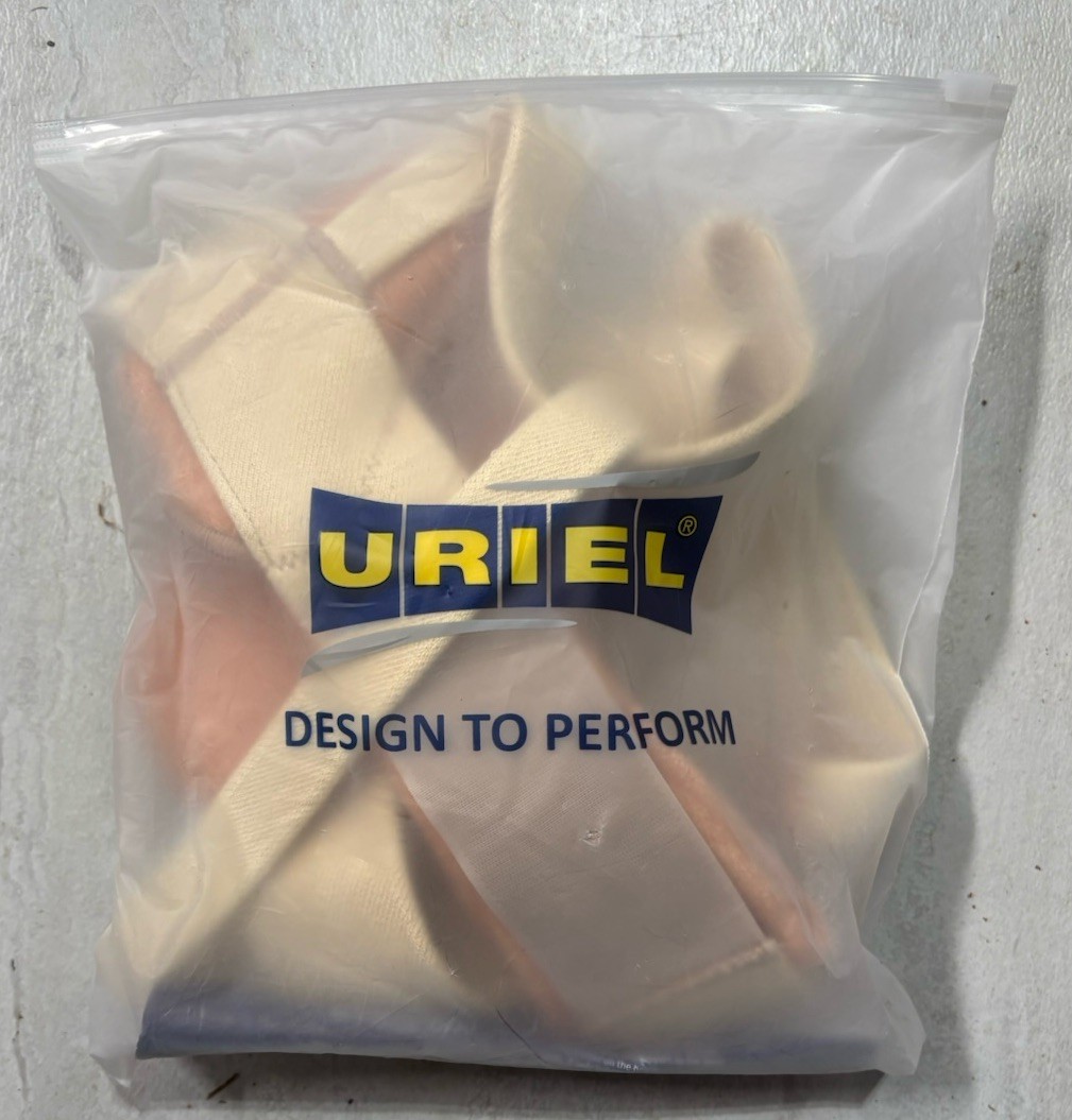 Uriel Hernia Belt Dual-Sided Support Cushions Included Adjustable Beige XL