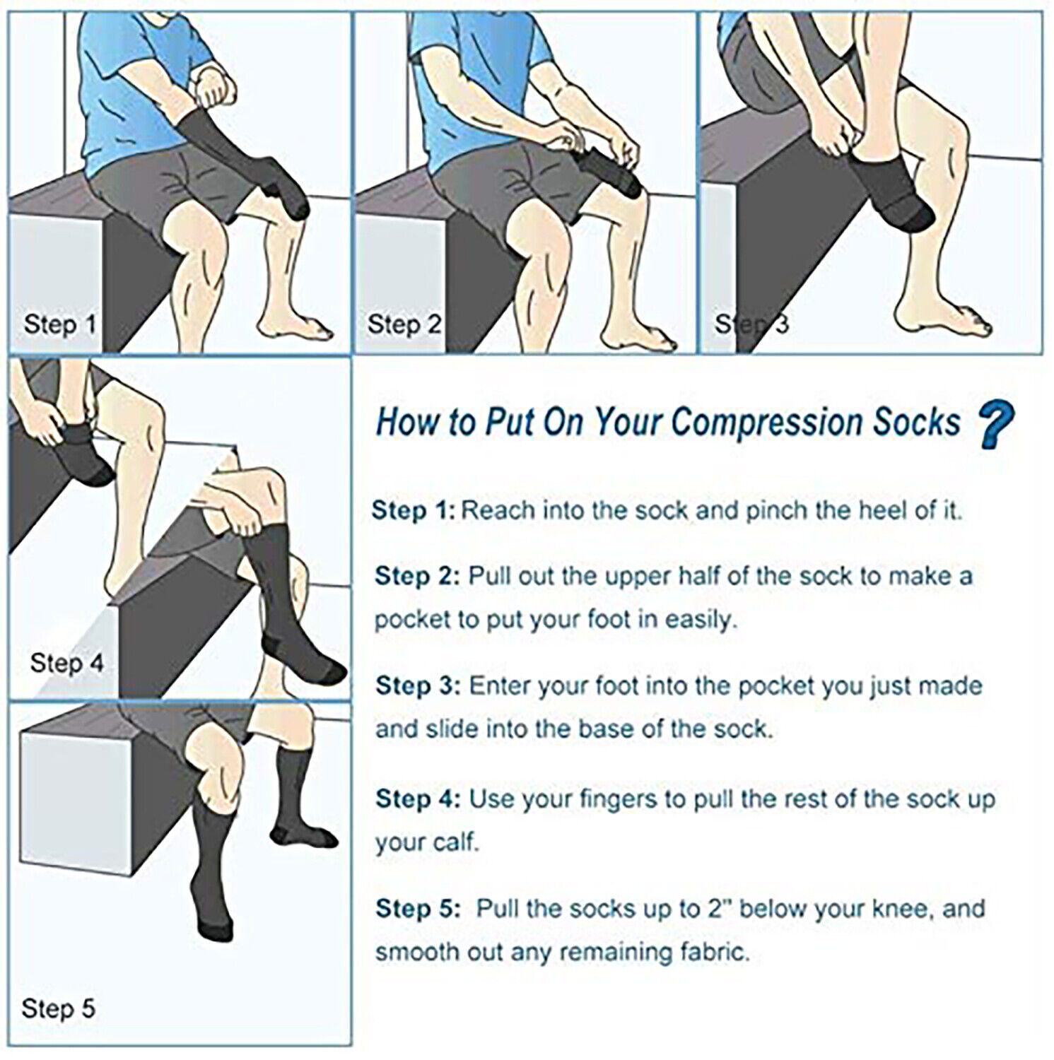 Copper Compression Sock Knee High 20-30mmHg Energy Support Recover Wholesale US
