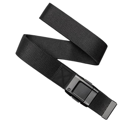 Belts Motion Belt for Men & Women – Micro Adjustable Click, Black/Black