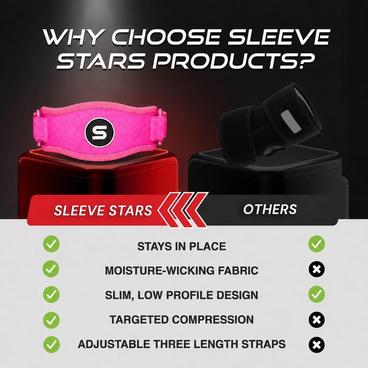Durable Hot Pink Elbow Brace for Tennis & Golf – Adjustable Support for Recovery