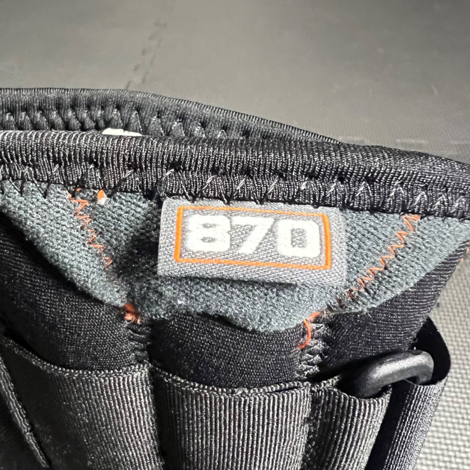 Shock Doctor 870 Knee Brace With Hinges Black Orange Adjustable Fit Elastic Neop