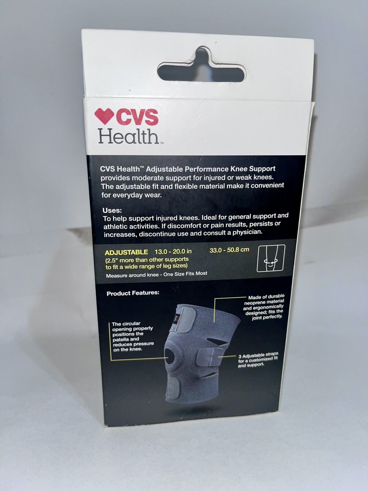 CVS Health Adjustable Performance Support Moderate Knee Support Brace