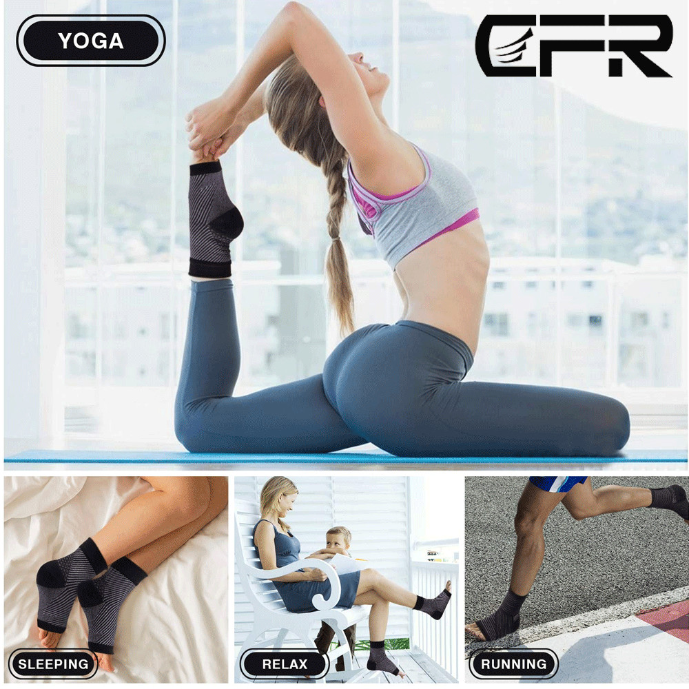 Compression Ankle Socks Foot Heel Sleeve Arthritis Pain Relief feet Support CFR